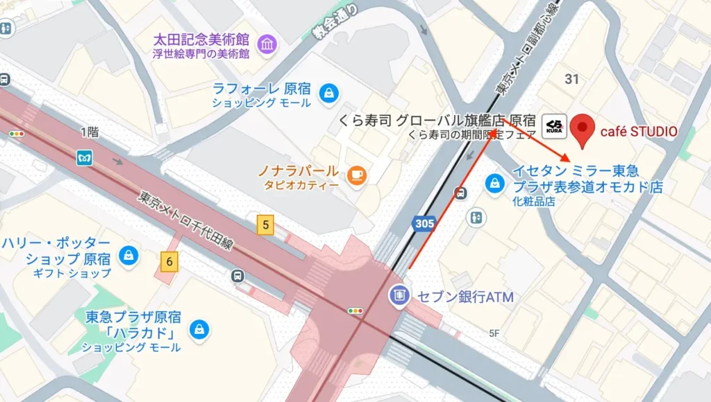 ＹＭスクエア原宿_行き方