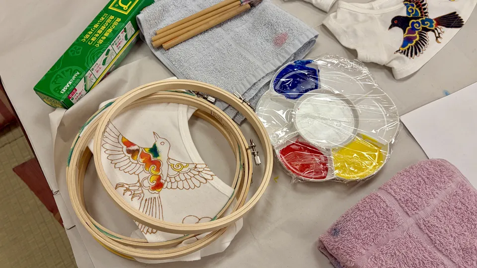 some-pri（ソメプリ）の友禅色挿しで完成した手描きTシャツ