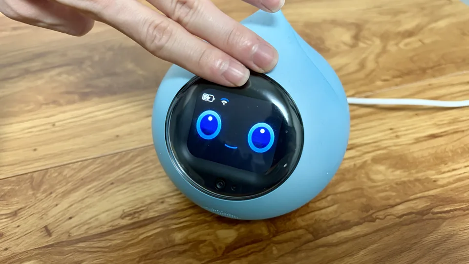 ロミィの頭をなでているシーン