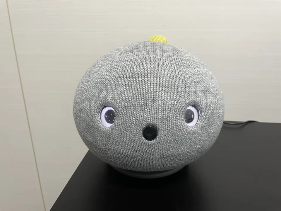 ニコボの正面(目が光っている状態)