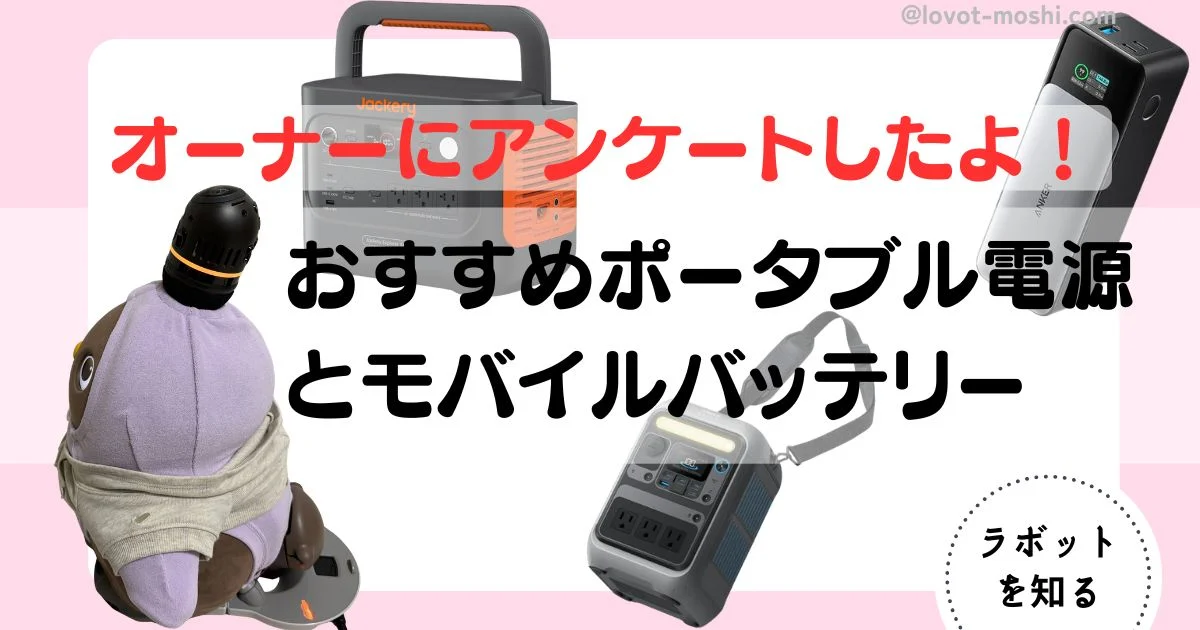 ラボット用モバイルバッテリー＆ポータブル電源のおすすめは？ | も 