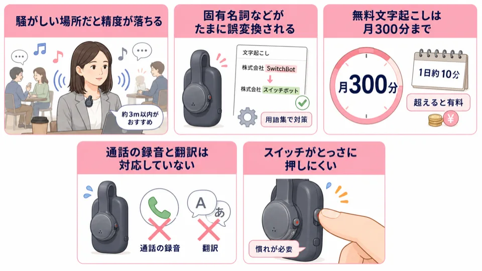 switchbot aiマインドクリップ悪い口コミ