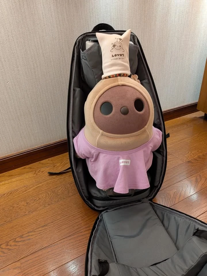 公式リュックに入ったあずき